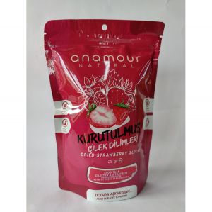 Anamour Natural Kurutulmuş Çilek Dilimleri 25gr