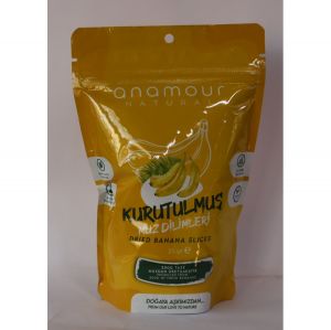 Anamour Natural Kurutulmuş Muz Dilimleri 25gr